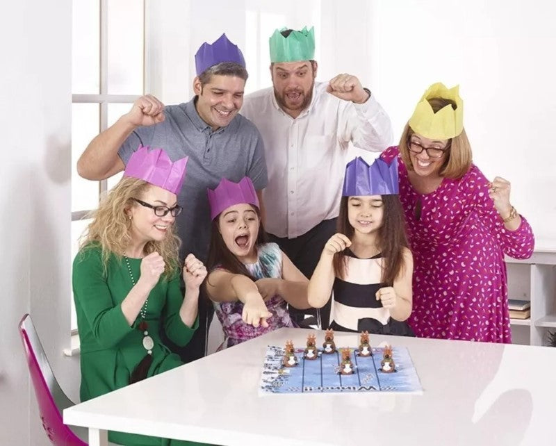 Racing Snowman Christmas Crackers, Set of 6