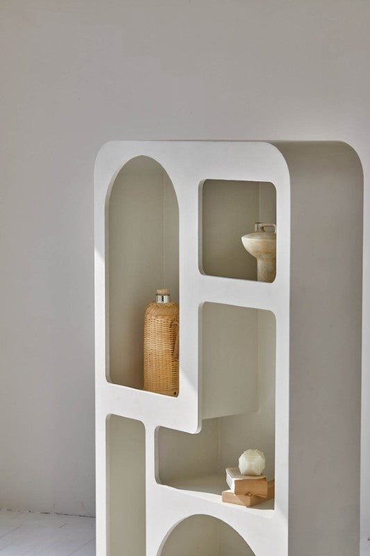 Vinci Micro Cement Bookcase