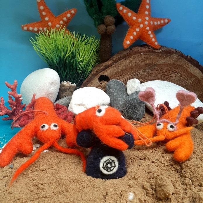 Louella Lobster Handmade Ornament