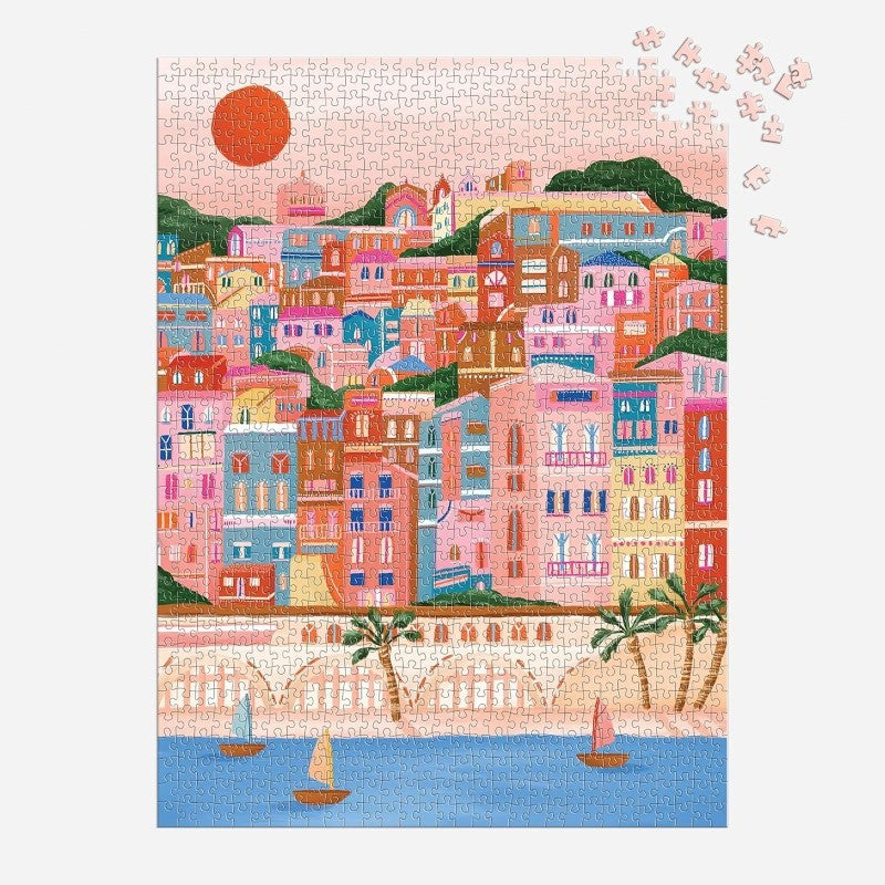 Colors Of The French Riviera 1000 Piece Puzzle in Square Box