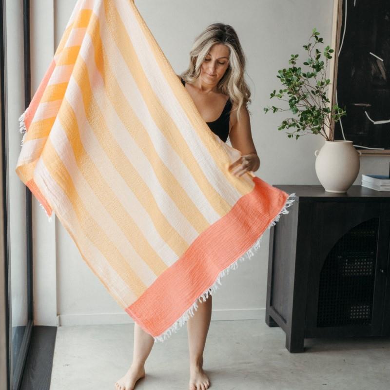 Pokoloko Boardwalk Towel - Apricot