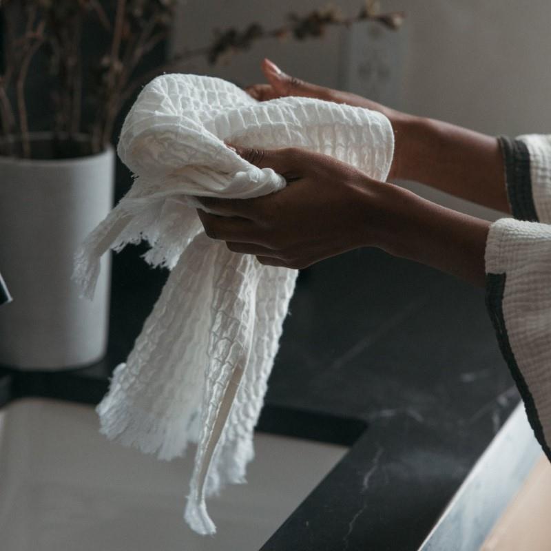 Pokoloko French Waffle Towel - Blanche