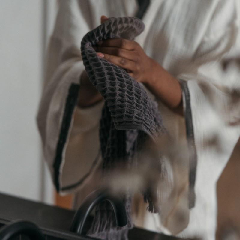 Pokoloko French Waffle Towel - Anthracite