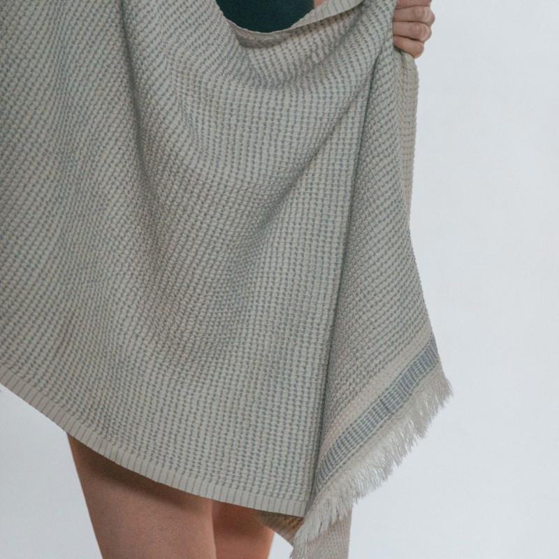 Pokoloko Richmond Road Waffle Towel - Cirrus