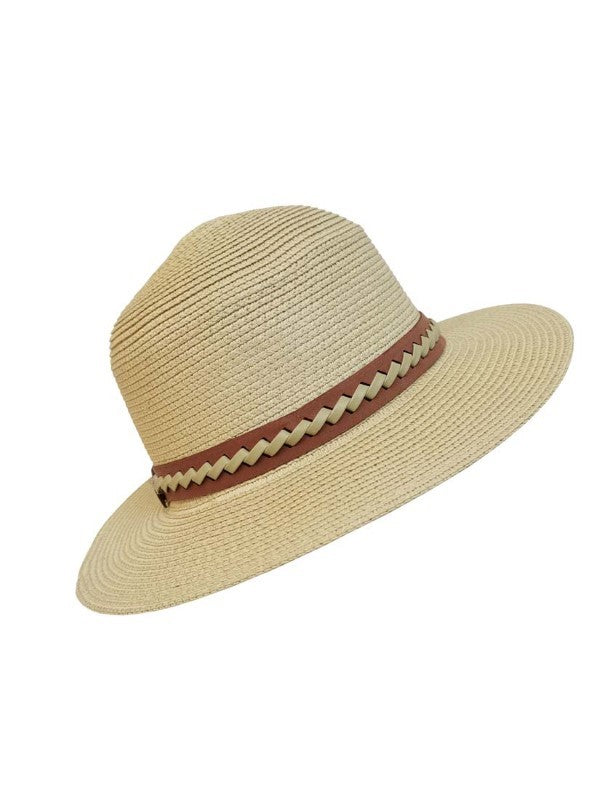 Straw French Boater Hat