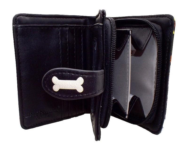 Black Doggie Crowd Wallet