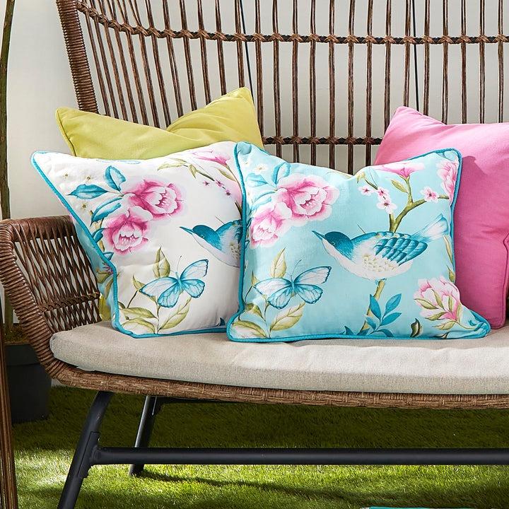 Amelle Blue Outdoor Cushion, 17&quot;Sq