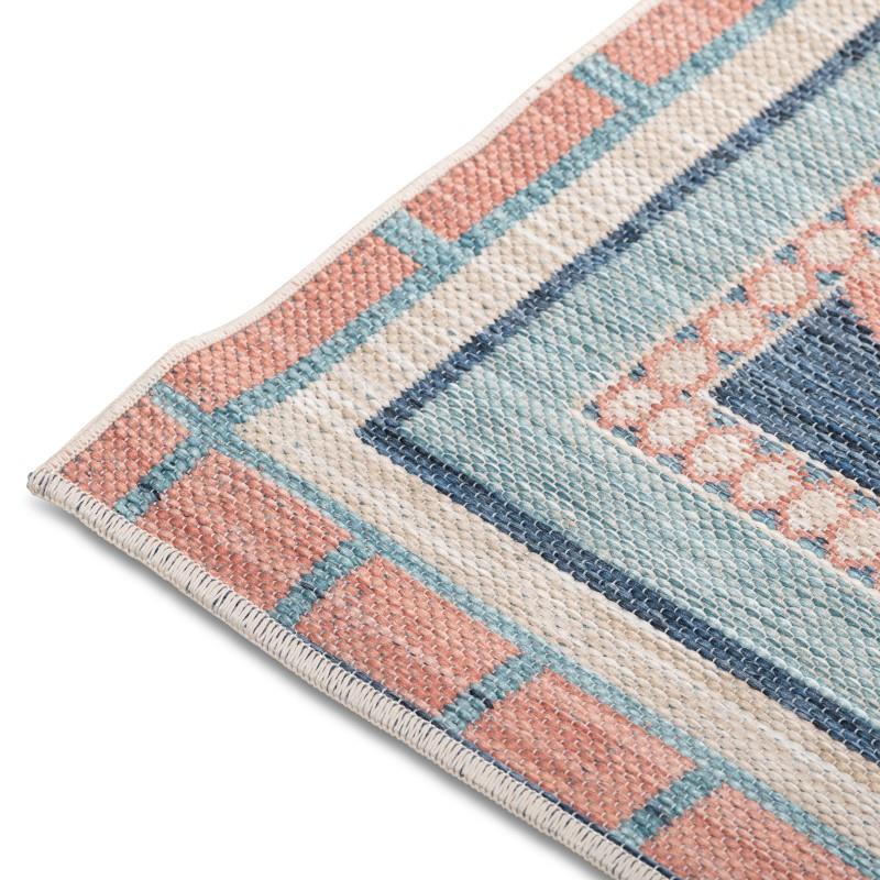 Marbella Orange Flowers Outdoor Rug