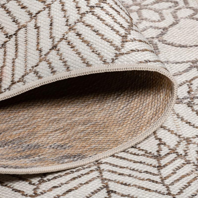 Marbella Neutral Flowers Outdoor Rug