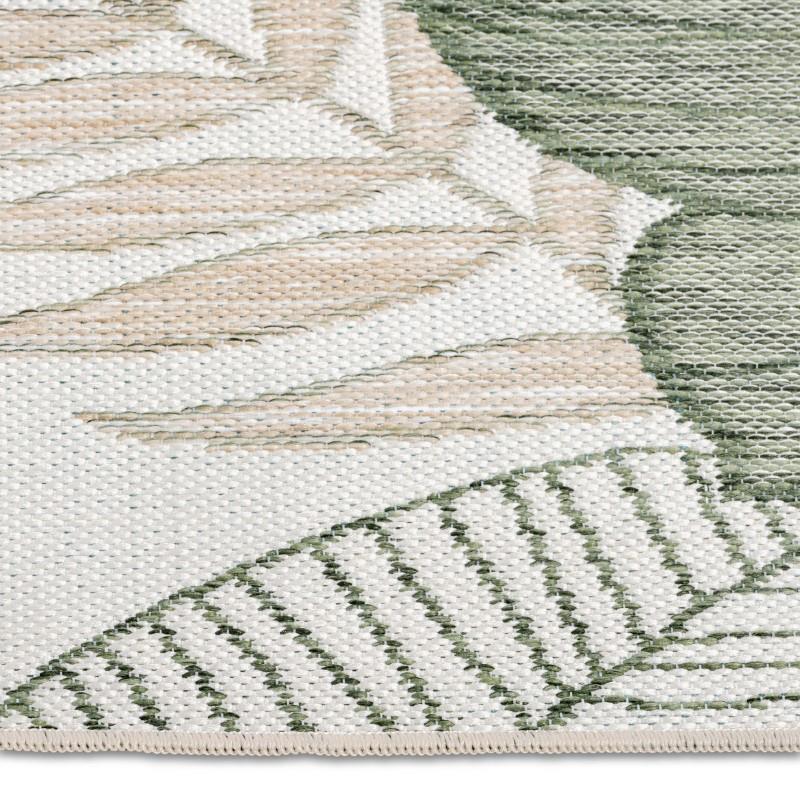 Marbella Green Leaves Outdoor Rug