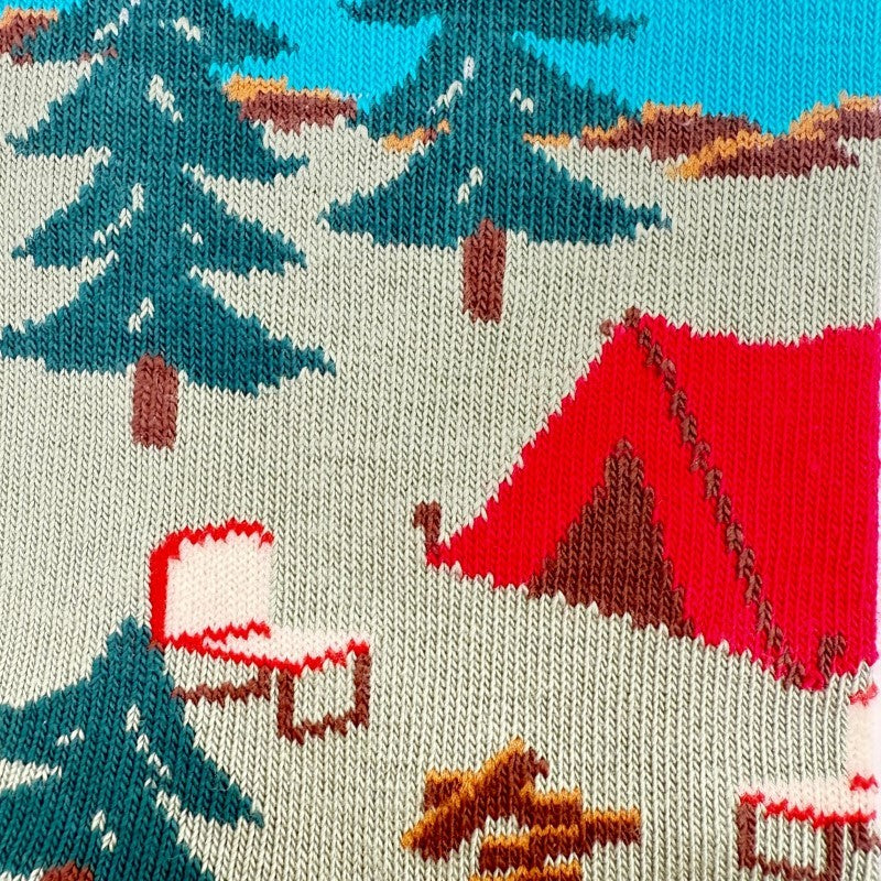 Canada Mountain Scene Socks - Lg