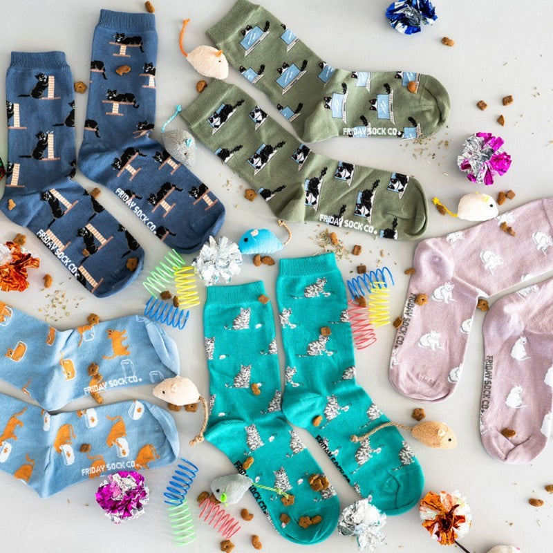 Cozy Black Cat Socks - Sm