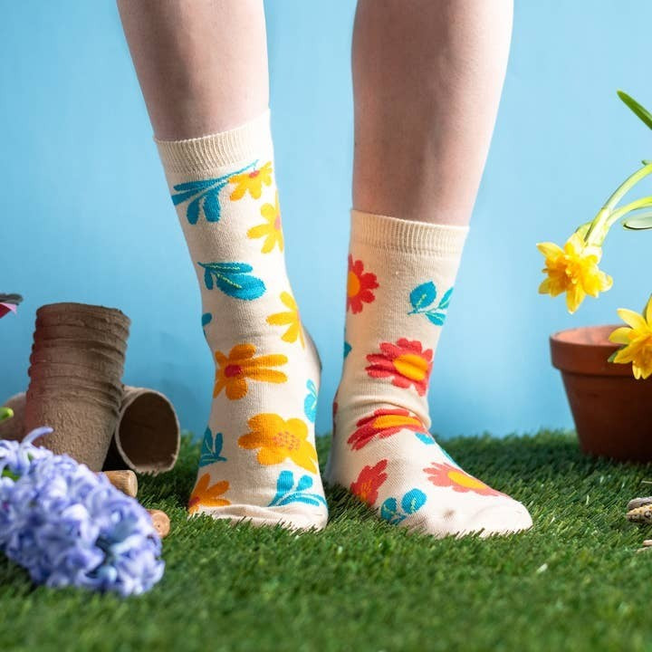 Fun Flower Socks - Sm