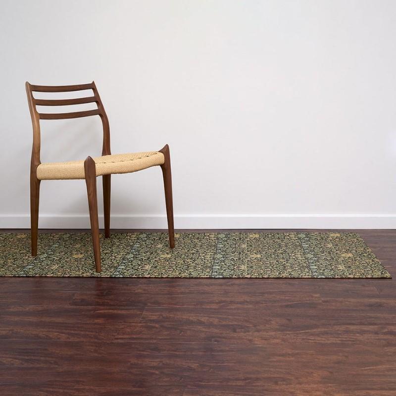 Chilewich William Morris Woven Floor Mat, Dark Multi