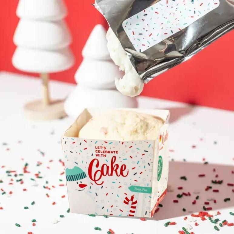 Gluten Free Hot Chocolate Brownie Cake Kit w/ Peppermint Frosting