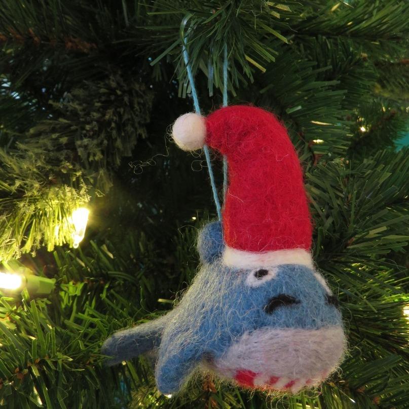 Handmade Santa Jaws Ornament