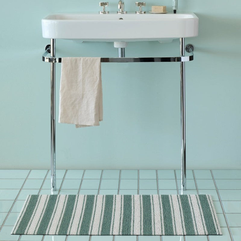 Chilewich Boardwalk Stripe Shag Mat, Seaside