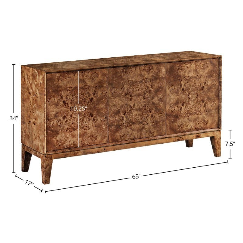 Mappa 3 Door Sideboard - Dark Burl