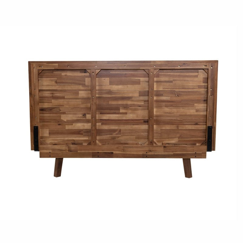 Gia King Bed - Warm Pecan