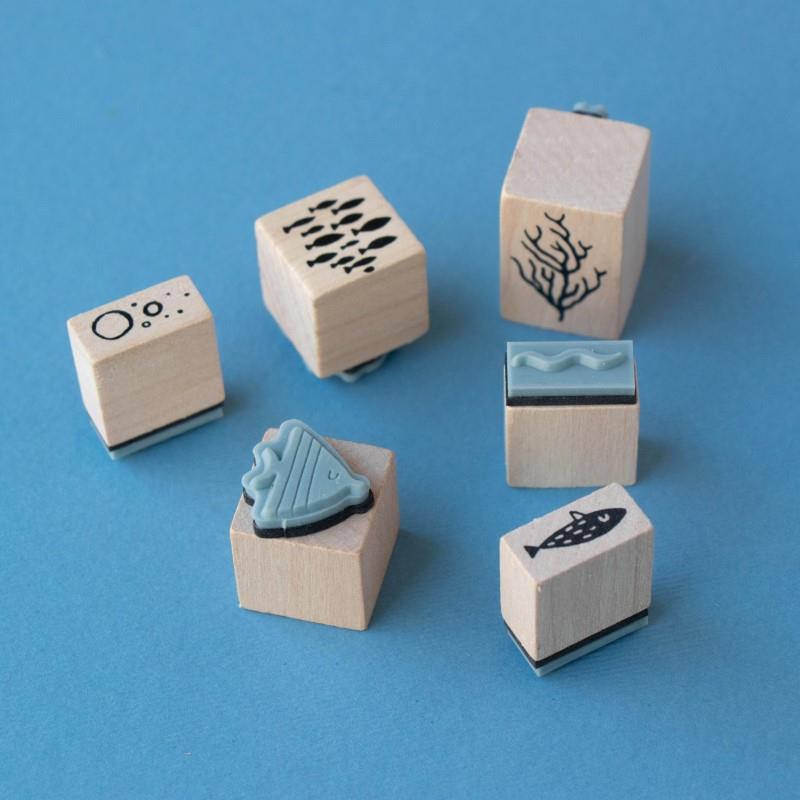 Sea Stamps Set