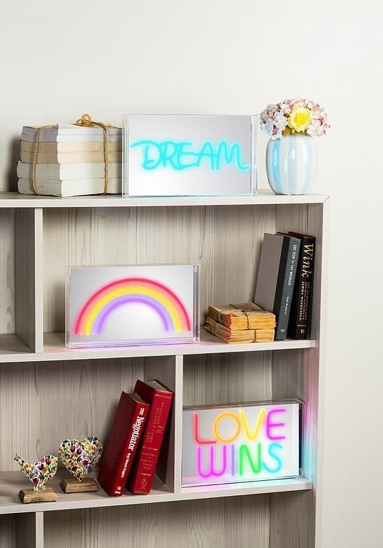 Rainbow Neon LED Sign, 7" x 12"L