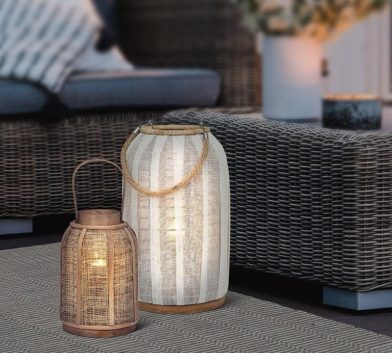 Tall Lantern with Jute Handle