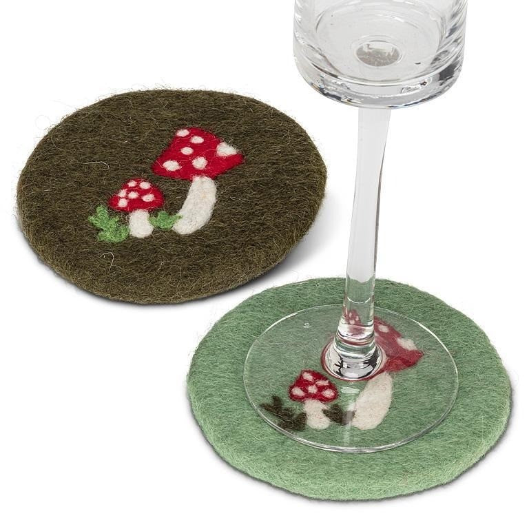 Mushroom Coaster, 4"D