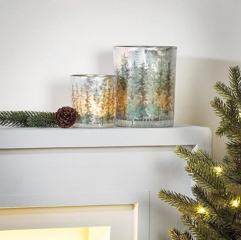 Frost Winter Forest Votive