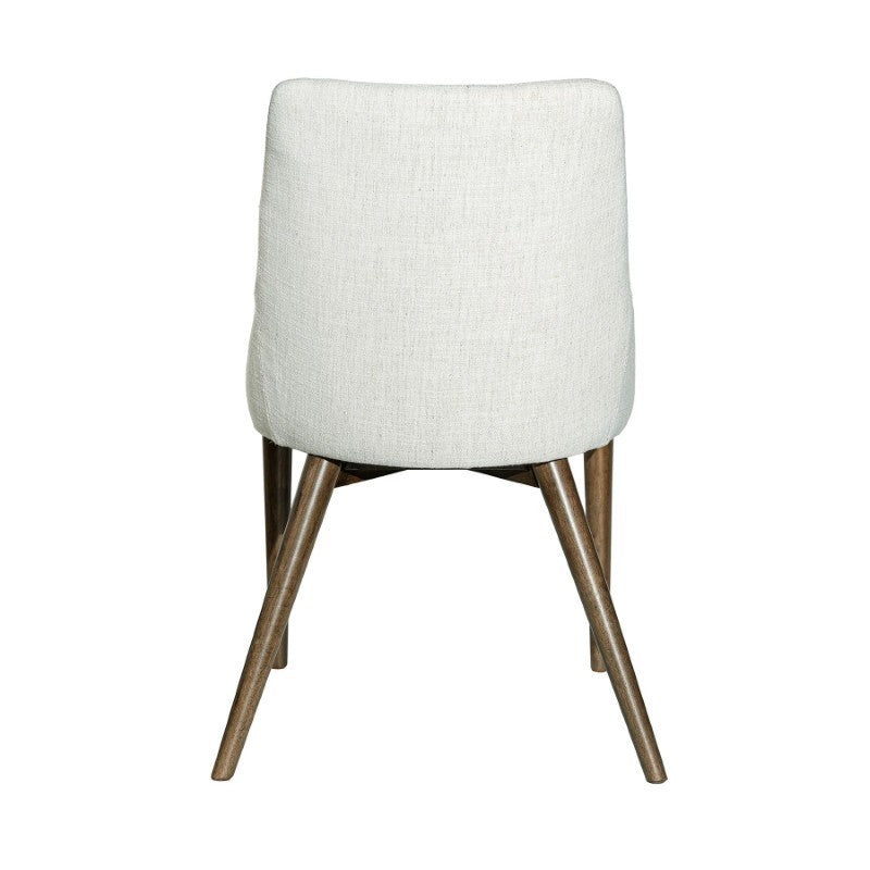 Fritz Side Dining Chair - Ivory w/ Natural Leg