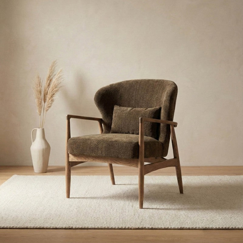 Rhodes Club Chair - Nettle - Moss Danforth