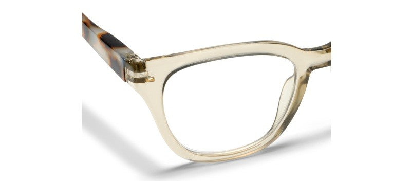 Lenora Fog/Chai Tortoise — Blue Light Reading Glasses