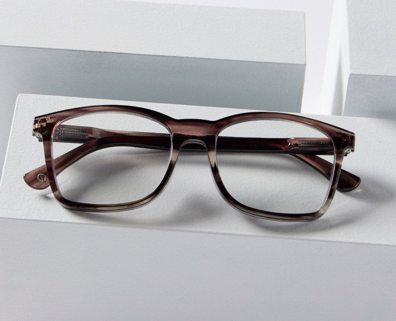 Woods Brown Ombre Horn — Blue Light Reading Glasses