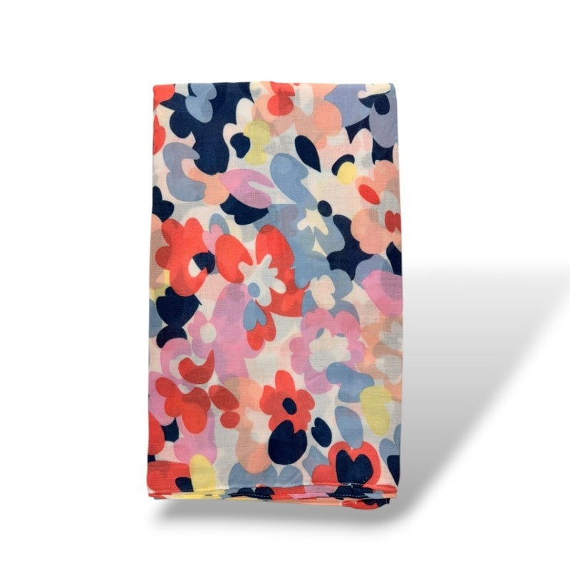 Abstract Floral Lightweight Scarf