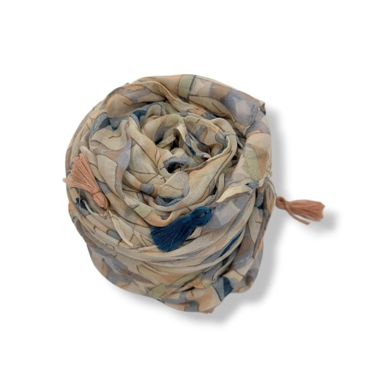 Geometric Tile Print Scarf