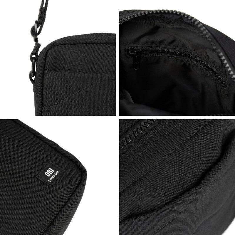 All Black Bond Pocket Crossbody Bag in Ash
