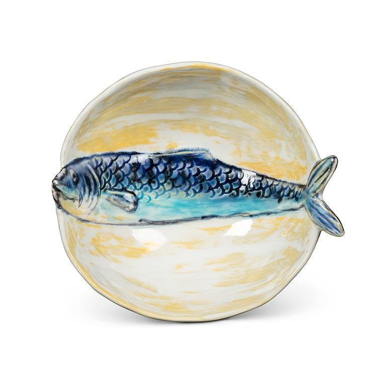 Round Slim Fish Small Bowl, 5"D