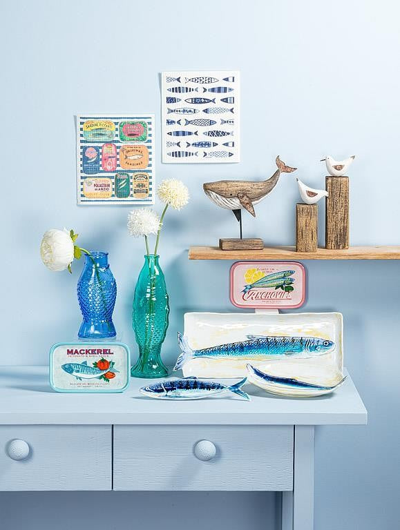 Long Slim Fish Rectangle Plate, 5" x 14.5"L