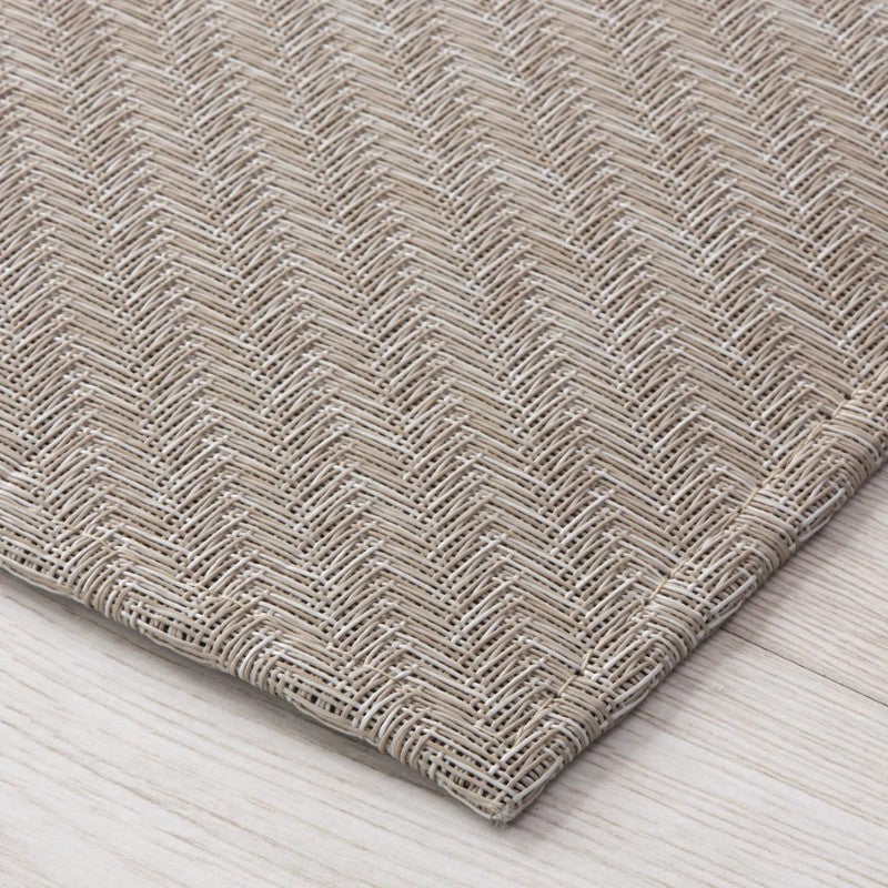 Chilewich Foxtail Woven Mat, Ecru