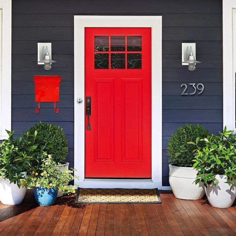 Red &#39;POST&#39; Mailbox