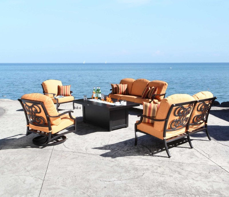 Venice 58&quot; x 36&quot; Fire Pit Cover