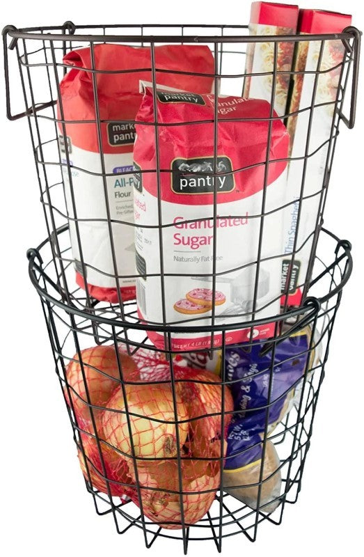 Round Hanging Wire Basket, Small