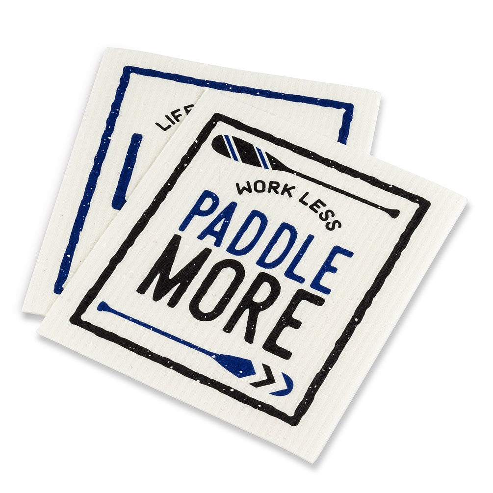 Better At The Lake Swedish Dishcloth, Set of 2