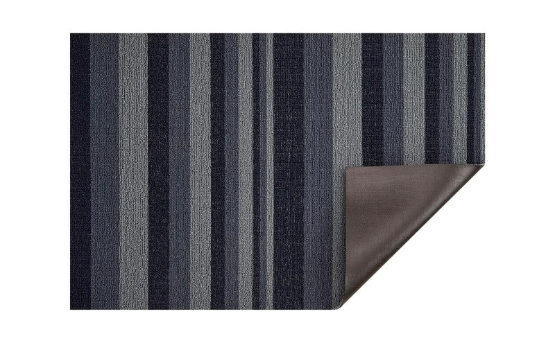 Chilewich Bounce Stripe Shag Mat, Storm