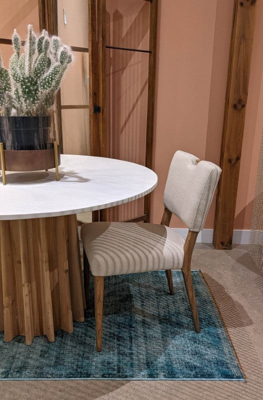 Sculpture Dining Table - White Wash