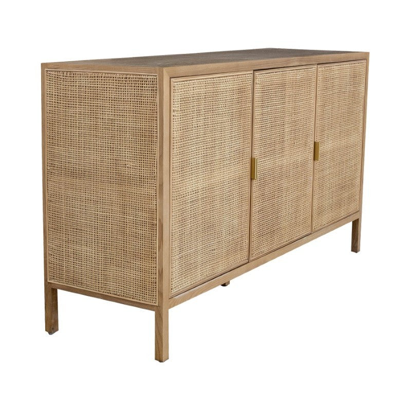 L.H. Imports Natural Rattan Sideboard
