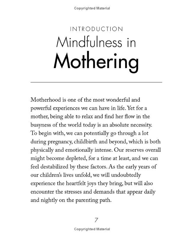 Mindful Thoughts for Mothers Hardcover Book