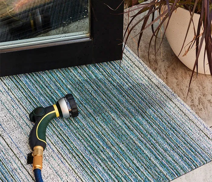 Chilewich Domino Shag Floor Mat, Apricot