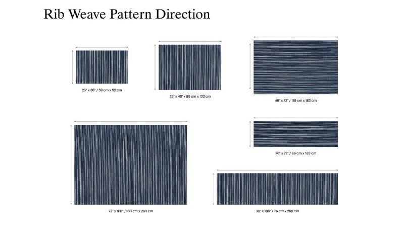 Chilewich Rib Weave Woven Floor Mat, Butterscotch