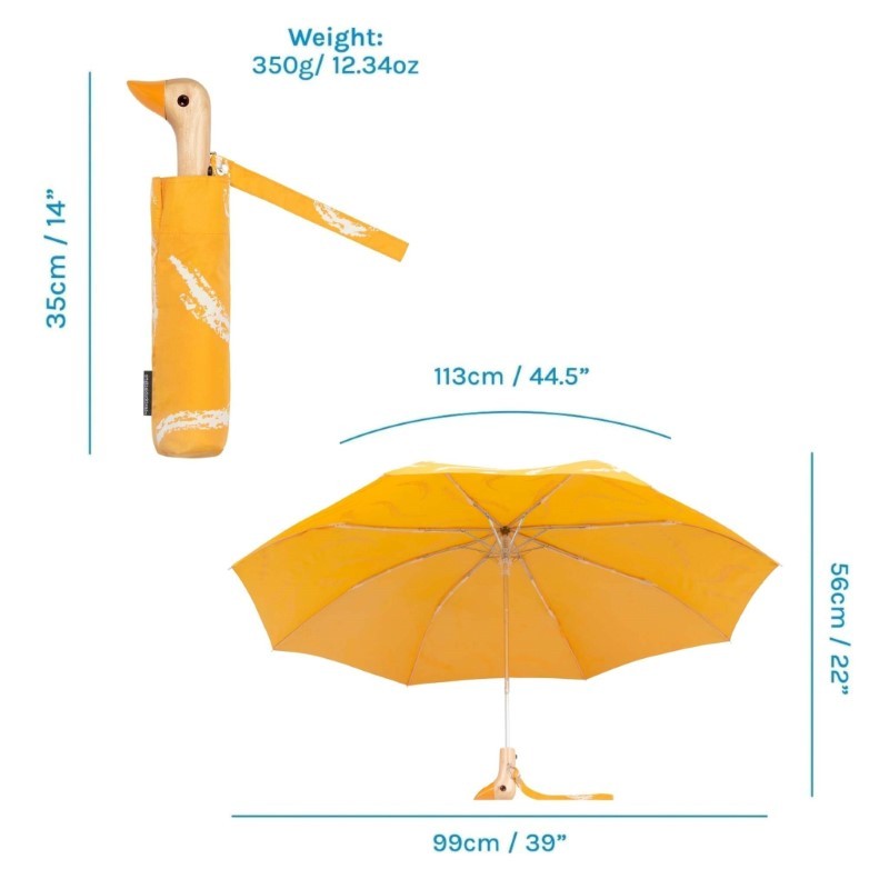 Duckhead Saffron Brush Eco-Friendly Umbrella