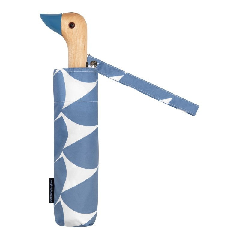 Duckhead Denim Moon Grid Eco-Friendly Umbrella